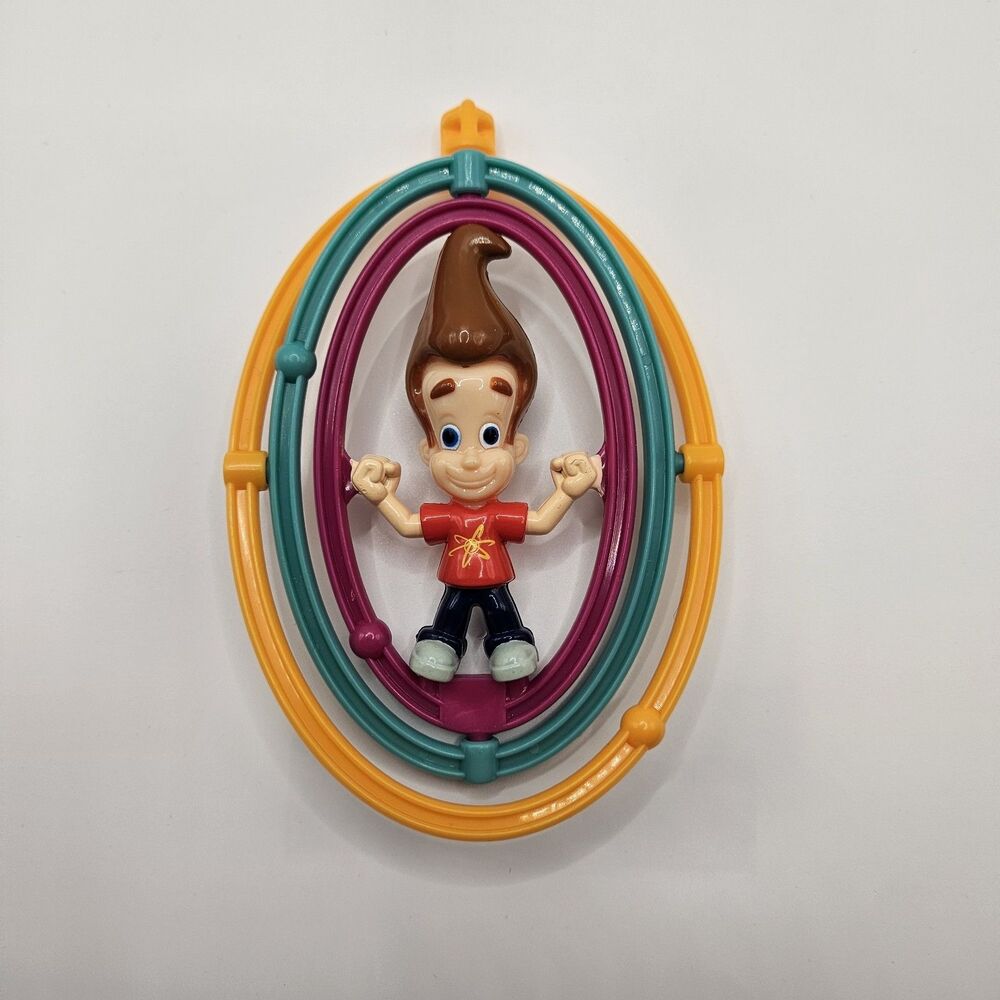 2004 Jimmy Neutron McDonalds Happy Meal Toy Spin Orbit Ring Nickelodeon